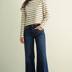 Just Black Denim | Giselle Wide Leg Jeans - Dark | Sweetest Stitch