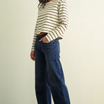 Just Black Denim | Giselle Wide Leg Jeans - Dark | Sweetest Stitch