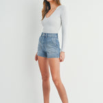 Just Black Denim | Cammie Cargo Denim Shorts | Sweetest Stitch RVA