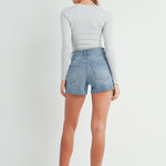 Just Black Denim | Cammie Cargo Denim Shorts | Sweetest Stitch RVA
