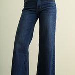 Just Black Denim | Giselle Wide Leg Jeans - Dark | Sweetest Stitch