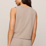 Z Supply | Sloane V-Neck Top - Stone Gray | Sweetest Stitch Boutique