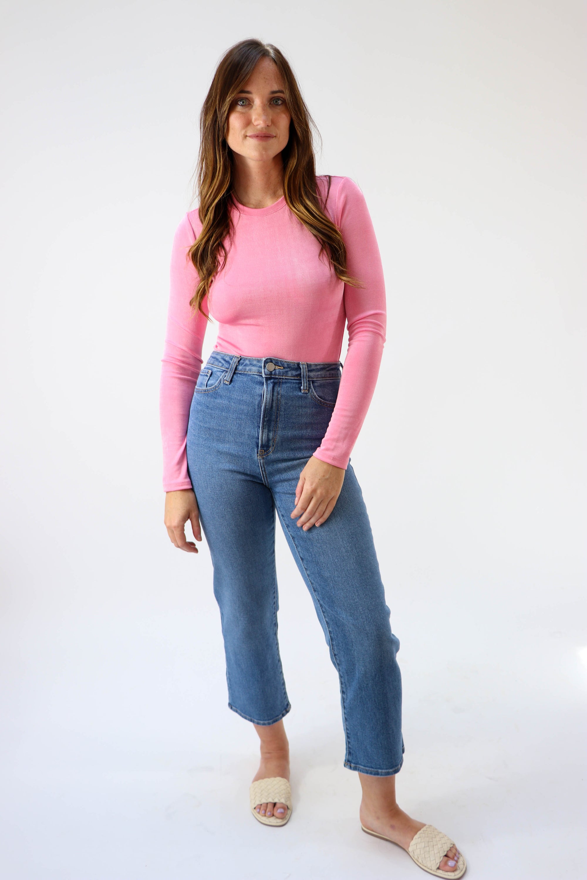 Pink Shimmer Bodysuit | Sweetest Stitch Online Women's Boutique