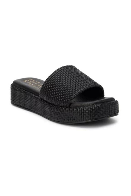 Matisse Maui Platform Slide - Black | Sweetest Stitch Online Boutique