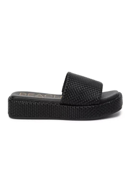 Matisse Maui Platform Slide - Black | Sweetest Stitch Online Boutique